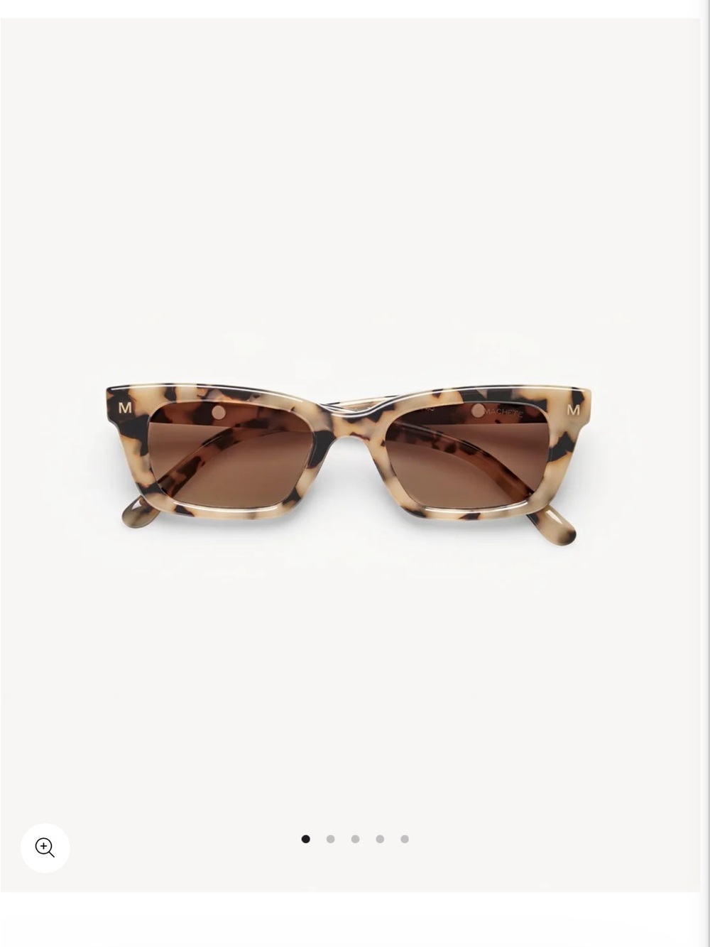 Blonde Tortoise Ruby Sunglasses by Machete